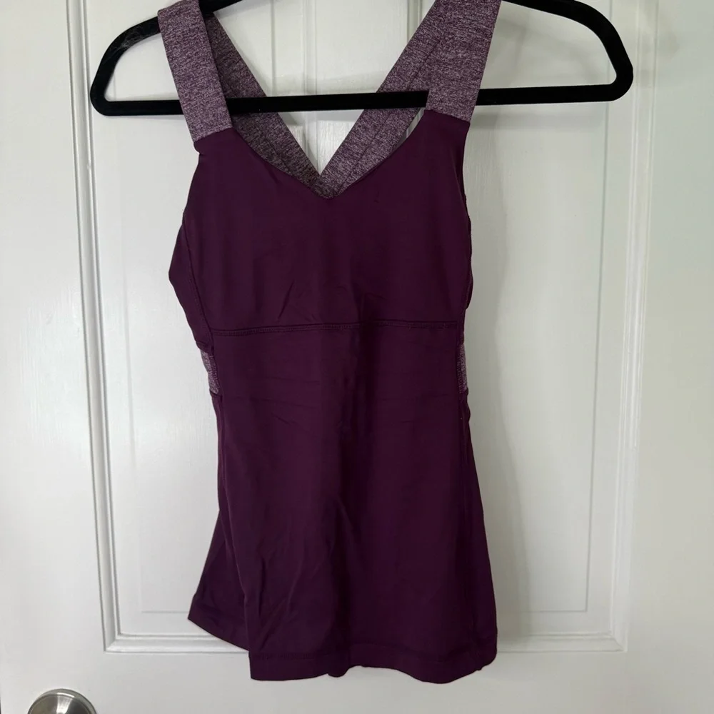 lululemon athletica Purple Push Your Limits Tank Size 4